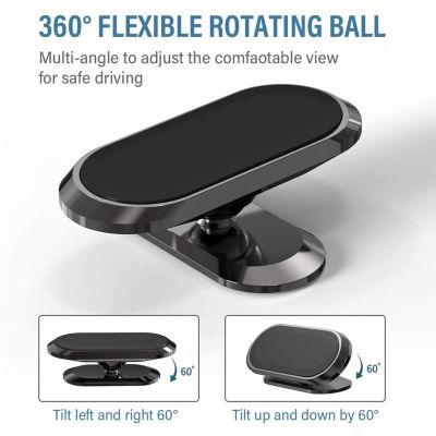 Magnetic Car Phone Holder Rotatable Mini Strip Shape Stand For Huawei Metal Strong Magnet GPS Car Mount for iPhone 13