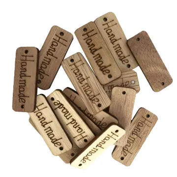 50pcs/lot Mixed 2 Holes Sewing Wood Buttons Handmade Tag Label Scrapbooking  Crafts Diy Clothing Decorate