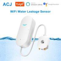 【LZ】▼▬✎  Sensor de vazamento de água acwi-fi detector de flood de casa inteligente alerta de inundação proteção contra over suporte smarttu