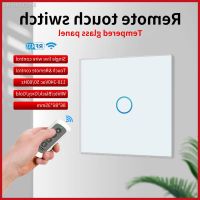 ∏ UBARO 433RF Wireless Remote Control Touch Switch Glass Panel Wall Light Interruptor Electrical Sensor Power Home Button 220V 10A