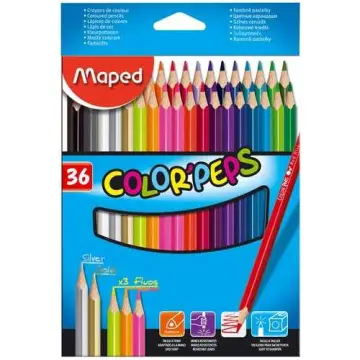 Colored Pencils 36 Piece With Soft Comfort Grip 36 Vibrant Colors