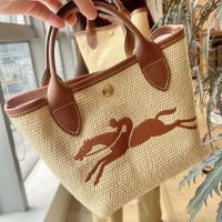 2023 NEW for✻✓☊ 2022 New War Horse Straw Woven Bag Mini Portable Bamboo Basket Dumpling Pack