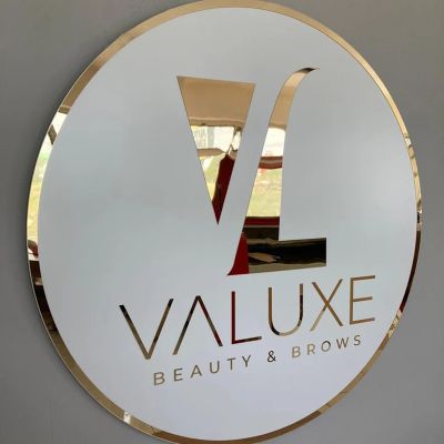 Custom Acrylic Business Logo Office Storefont Door Sign Laser Cut 3D Store Plaques Beauty Studio Hair Salon Wall Aesthetic Decor