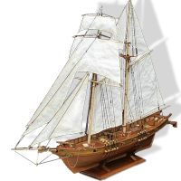 1:100 Wooden Kit DIY Assembling Building Kits Ship Model Wooden Sailboat Toy Sailing Model Assembled