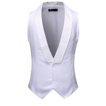 Fashion Slim Fit Mens Suit Vest Male Waistcoat Gilet Homme Casual Sleeveless  Business Casual Suit