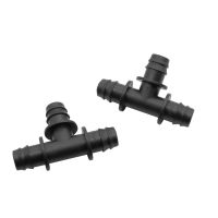 ❀ 13mm Barbed Tee Three Way Garden Water Connectors For DN 16 Pipe Home Garden Irrigation Watering System Connection Joints 5 Pcs