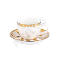 MISS ETOILE ESPRESSO CUP W/SAUCER GOLD GALORE แก้วเอสเพรสโช่พร้อมจานรอง : EC211