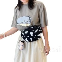 Rs-Women´s Fanny Pack Cartoon Cow Print Waist Bag with Adjustable Strap Handbag for Travel Sports Festival