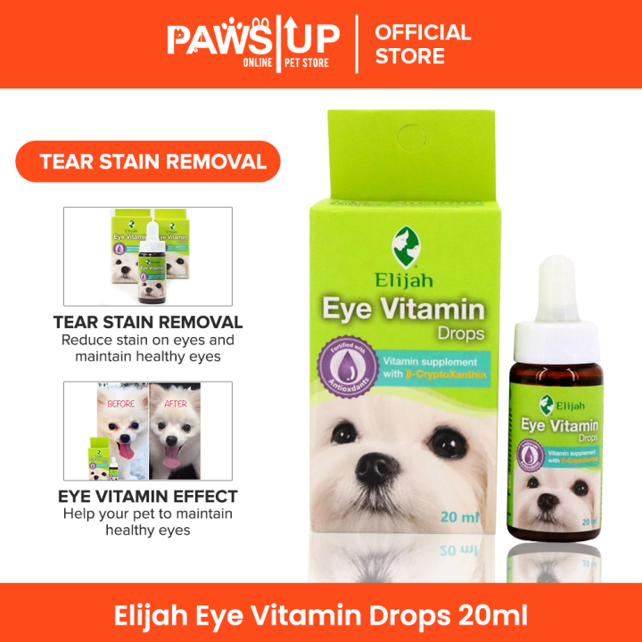 PawsUp Eye Vitamin drops 20 ml elijah eye vitamins, tear stain removal