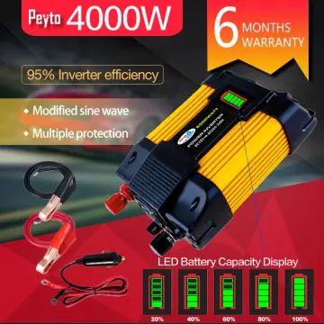 4000-10000W Car Power Inverter DC12V to AC220V Modified Sine Wave Solar  Converte