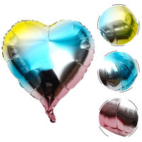 WINOMO 10pcs Heart Shape Balloons ปาร์ตี้บอลลูนตกแต่งฟอยล์บอลลูนตกแต่งงานปาร์ตี้