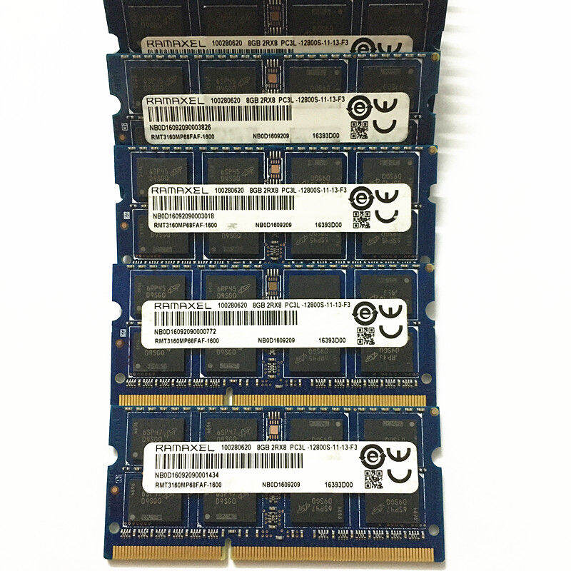 Ramaxel RAMS DDR3 8GB 1600MHz Laptop memory DDR3 8GB 2RX8 PC3L-12800S ...