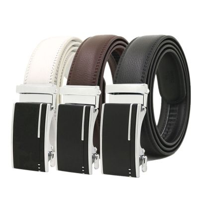 3.5 cm men automatic belt leather three alloy buckle sell like hot cakes ☏✈