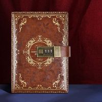 B6 PU Leather Retro Password Book พร้อมล็อค Diary Hand Book