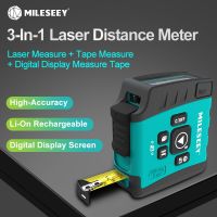 Mileseey 3-In-1เลเซอร์ DT20เลเซอร์วัดระยะทางเครื่องวัดเมตรบลูทูธดิจิตอลจอแสดงผลเลเซอร์สายวัด Trena