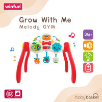 เพลย์จิม ที่นอนสำหรับเด็กแรกกิด พร้อมโมบายของเล่น Gym Grow With Me Melody จาก Winfun