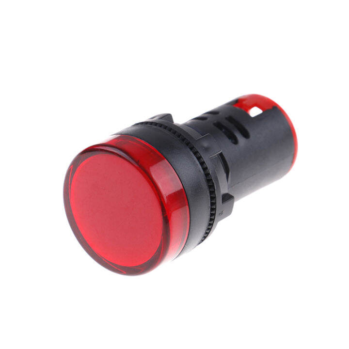 Jones 1Pc 22mm 12V LED pilot panel indicator signal warning light lamp ...