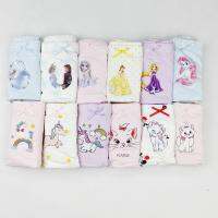 Girls Underwearpanties No fluorescent agent 3pcspack Frozen mermaid cat Princess cartoon High Quality 95Cotton and 5 spandex Kids panty for 2-12 yeas old