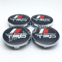 Style car 4 x 60mm TRD Logo Converted Car Wheel Center Hub Caps Covers for Toyota