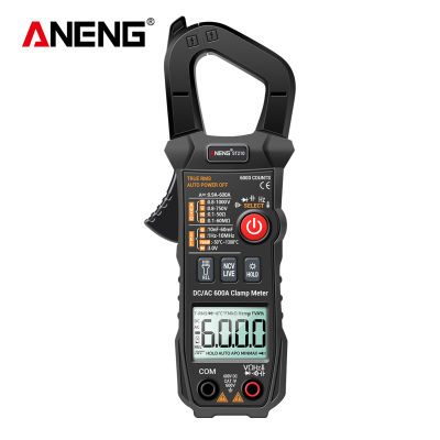 ANENG Digital Clamp Meter AC/DC Current Clamp True-RMS Multimeter Auto-Ranging Multi Tester with Amp Volt Ohm Resistance Capacitance Continuity Diode Temperature Frequency NCV Tests for Automotive Electronic HVAC Tech
