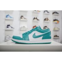 HOT 【Original】 NK* Ar- J0dn- 1 Low Mint Green Low-Top Casual All Match Fashion Basketball Shoes Trendy Comfortable Skateboard Shoes {Free Shipping}