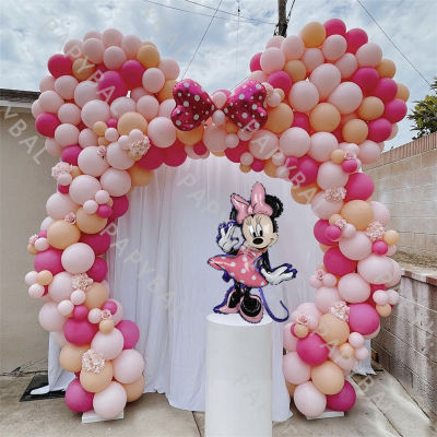 1 Set Mouse Arch Garland Kits Kids Birthday Party Latex Balloon Pink Wedding Decor Balloons Baby Shower Globos