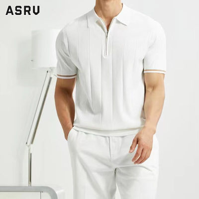 ASRV เสื้อโปโลผู้ชาย Polo เสื้อคอปกผูชาย เสื้อกีฬาคอปก เสื้อยืดคอปก เสื้อโปโลลำลองไอซ์ซิลค์ใส่ได้หลายโอกาสสำหรับผู้ชายระบายอากาศที่สะดวกสบายใส่ได้ทุกโอกาสฤดูร้อนเสื้อยืดลาเพล