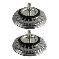 ABSF 2X Diameter 78MM Stainless Steel Kitchen Sink Strainer Stopper Waste Plug Sink Filter