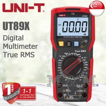 UNI-T UT89X UT89XD Professional Digital Multimeter True RMS NCV 20A Current  AC DC Voltmeter Capacitance Resistance Tester - AliExpress