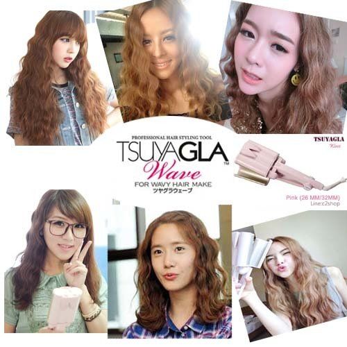 tsuyagla-wave-เครื่องทำผมลอน-by-kumicky-ขนาด-26-mm-สีชมพู