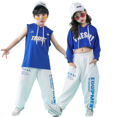 เด็กชายหญิงHip Hopเสื้อผ้าเด็กเสื้อหรือเสื้อกั๊กหรือกางเกงStreet Danceเครื่องแต่งกาย