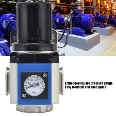 Air Compressor Regulator วาล์วปรับแรงดันอลูมิเนียมอัลลอยด์พร้อมมาตรวัด 0.05‑0.9Mpa