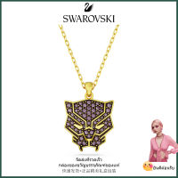 Swarovskiสร้อยคอจี้เพชรเสือดำมาร์เวล,สร้อยคอแฟชั่นสตรีเงินสเตอร์ลิง S925,ของขวัญวันเกิดวันวาเลนไทน์