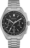 Bulova Mens Archive Series Lunar Pilot 6-Hand Chronograph High Performance Quartz Stainless Steel, Sapphire Crystal Style: 96B258