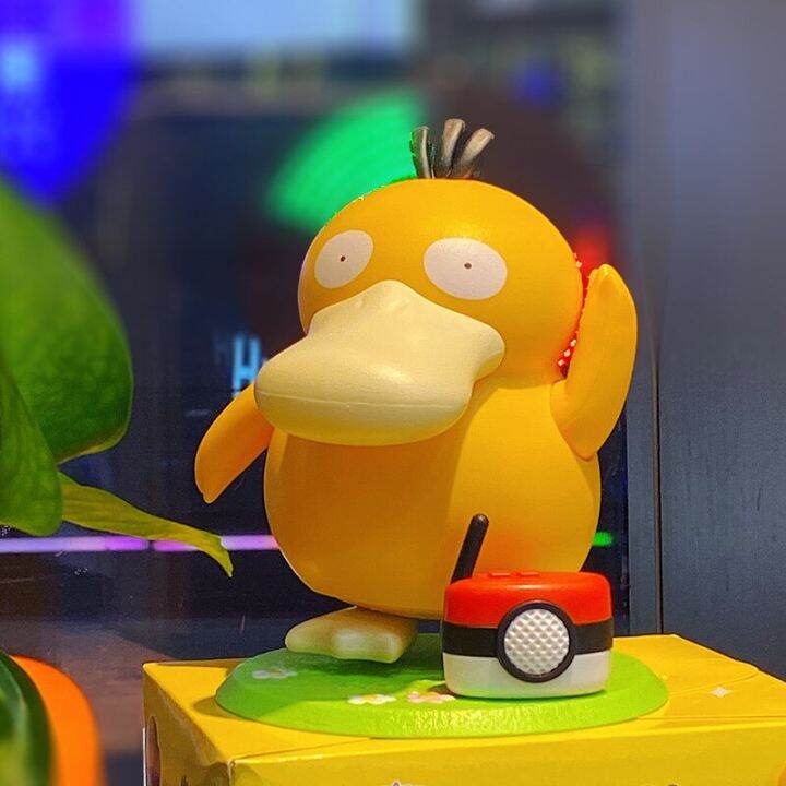 zzooi-pokemon-psyduck-dancing-swing-sounding-toy-diy-portable-luggage-music-box-anime-action-figure-kids-toys-children-birthday-gift