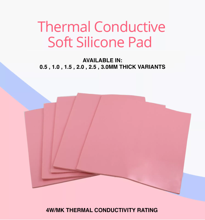 Good Quality Thermal Pads.Thermal Pads for GPU Laptops 100x100mm 4w/mk