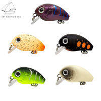 Elder Sea 30มม./2.05G มินิเหยื่อตกปลาประดิษฐ์ชุด5สีอ่างล้างจานช้า Crankbait เหมือนจริง Hard เหยื่อตกปลา