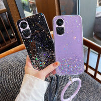 เคส OPPO Reno10 5G Reno10pro ล่าสุด การออกแบบท้องฟ้าเต็มไปด้วยดวงดาว ซิลิโคนอ่อนนุ่ม แหวน สายรัดข้อมือ เคสนิ่มใส OPPO Reno 10 Pro 5G ฝาครอบโทรศัพท์