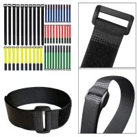 5-Pack Management Straps Reusable Nylon Reverse Buckle Straps Power Cord Organizer Multi-Gauge Multi-Color Cable Ties Cable Management