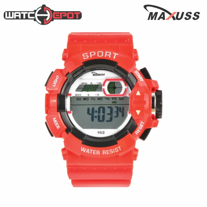 Maxuss Ladies Rubber Sports Watch 963 (Red) Lazada PH