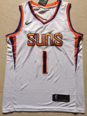 Top-quality Mens Basketball Jersey 2018-19 Phoenix Suns 1 Devin Booker White Swingman Jersey - Association Edition