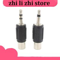 zhilizhi Store 1Pc Audio RCA Jack Connector To Jack 3.5MM male to RCA female Mono 2/3 pole Stereo Adapter Plug for Amplifiers Headphone