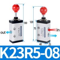 LLJLJ-K23r5x08 K25r5x08 2 Postion 3/5 Way Aluminum Pneumatic Hand Pull Control Switch Valve Manual Valve