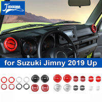 JIDIXIAN รถเครื่องปรับอากาศระบายอากาศ O Utlet ตกแต่งปกสติ๊กเกอร์สำหรับ Suzuki Jimny 2019 2020 2021 2022 2023ขึ้นอุปกรณ์เสริม