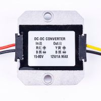 【✷】 Gorayas DC/DC 15-80V ถึง12V 1A 2A 3A Step-Down Converter กันน้ำรถแหล่งจ่ายไฟโมดูลสำหรับเครื่องใช้ไฟฟ้า12V 3A