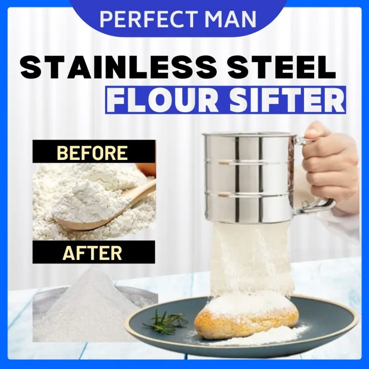 PM Stainless Steel Flour Sifter/Flour Filter/ Flour Sieve Handheld