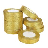 10PCS Gift Ribbons for Presents Gift Wrapping 25 Yards Ribbon Golden Crafts Christmas Gift DIY Cake Box Decoration