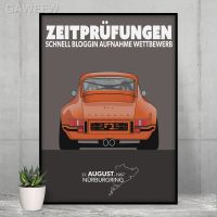 ☫♗✎August 1967 Nürburgring โปสเตอร์วินเทจคลาสสิกรถแข่งของเล่นบนภาพวาดผืนผ้าใบการตกแต่งบ้านศิลปะบนผนังสำหรับห้องนั่งเล่นภาพ