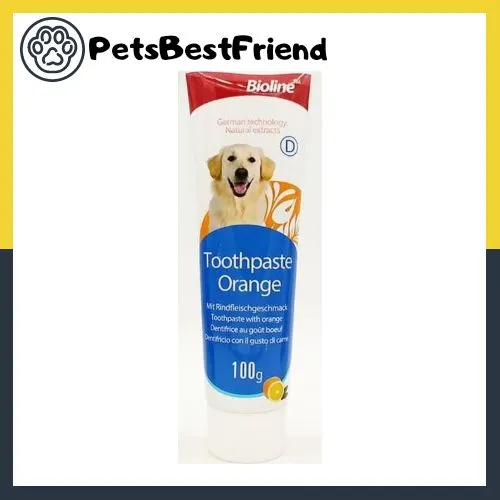 BIOLINE DOG TOOTHPASTE ORANGE (100g) Lazada PH