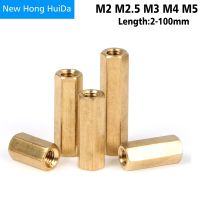 M2 M2.5 M3 M4 M5 Hex Brass Male Female Standoff Board Pillar Mount Hexagon Thread PCB Motherboard Spacer Bolt Screw Long Nut